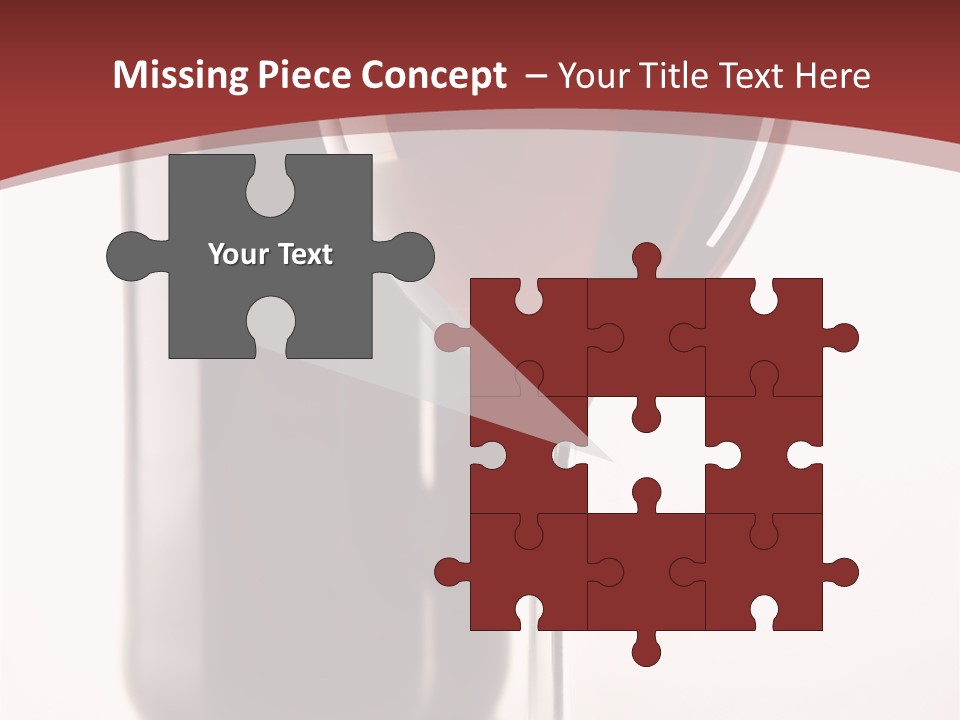 Wine Bottle Glare PowerPoint Template