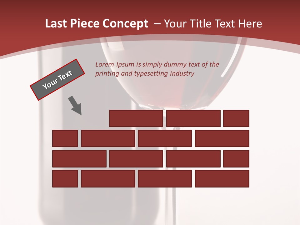 Wine Bottle Glare PowerPoint Template