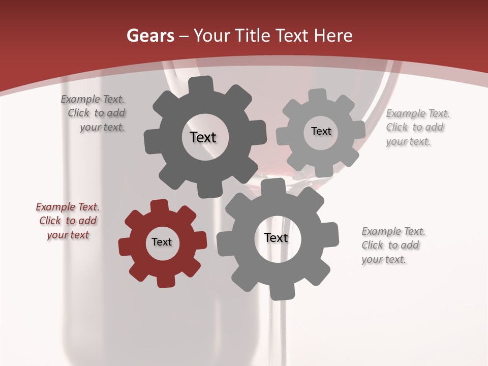 Wine Bottle Glare PowerPoint Template