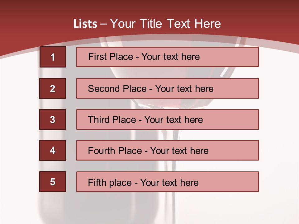 Wine Bottle Glare PowerPoint Template