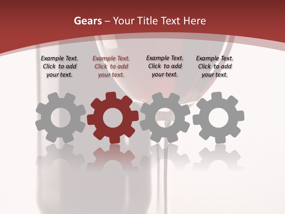 Wine Bottle Glare PowerPoint Template