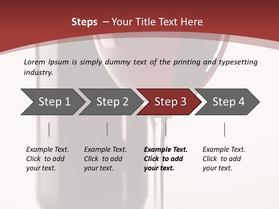 Wine Bottle Glare PowerPoint Template