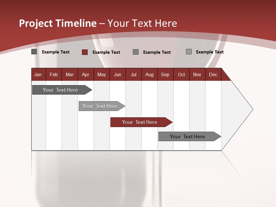 Wine Bottle Glare PowerPoint Template