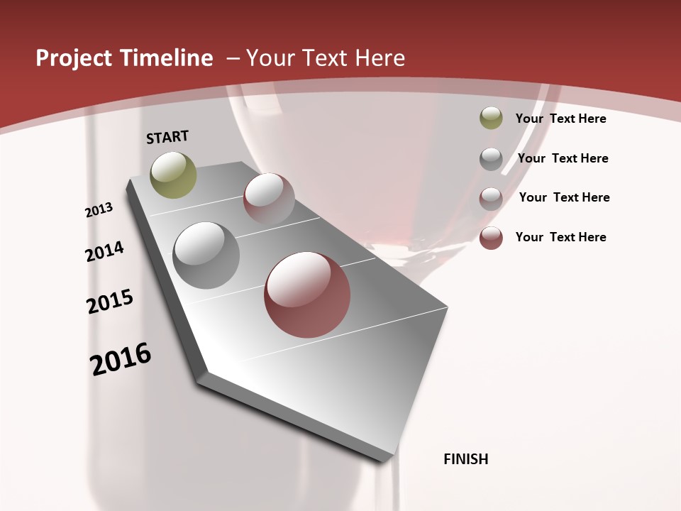 Wine Bottle Glare PowerPoint Template