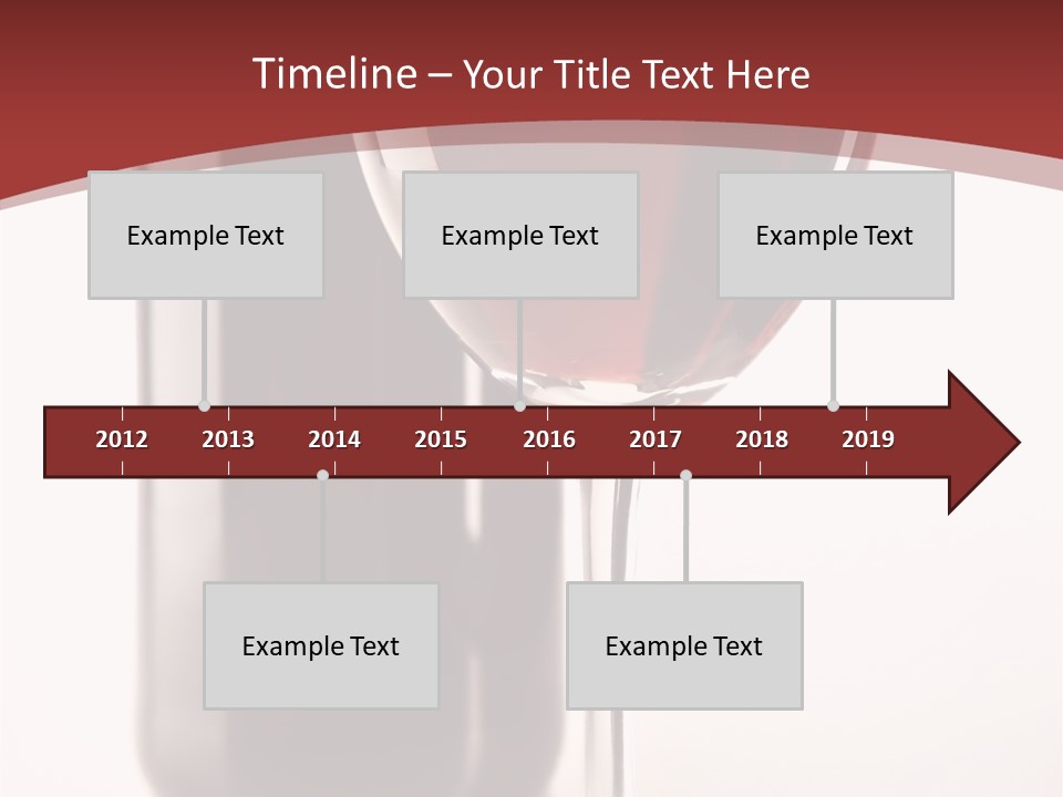 Wine Bottle Glare PowerPoint Template
