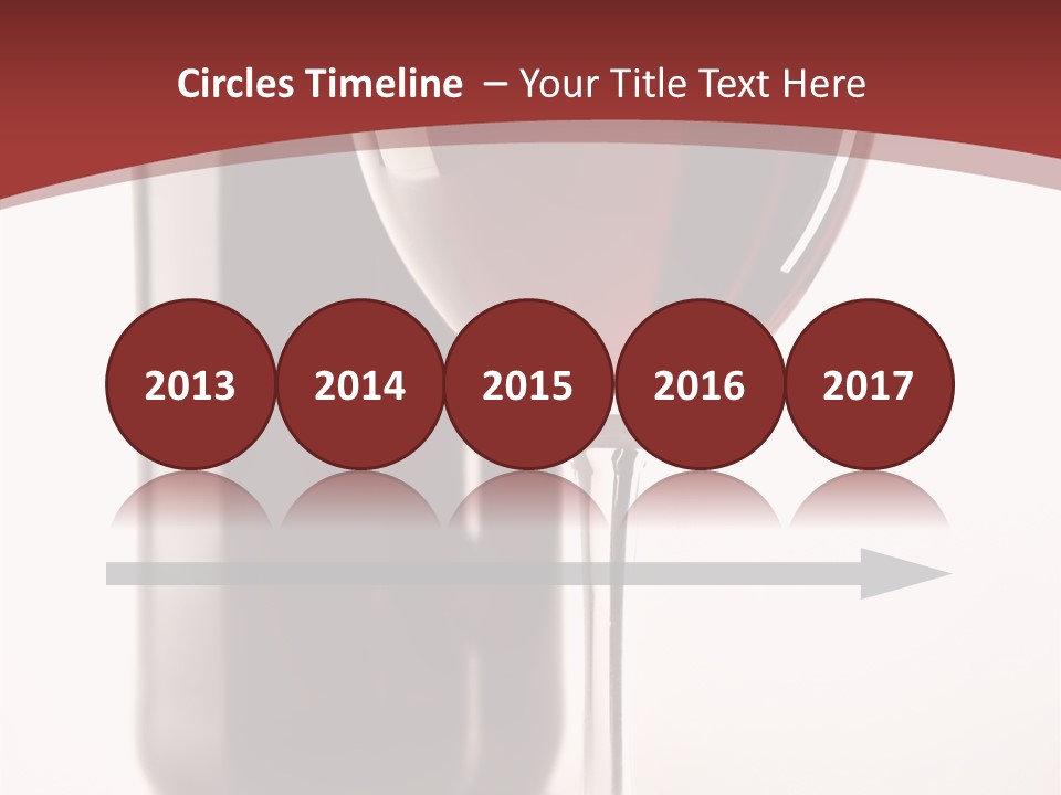 Wine Bottle Glare PowerPoint Template