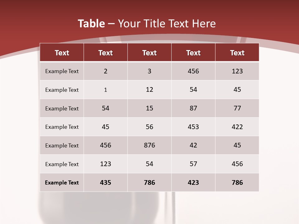 Wine Bottle Glare PowerPoint Template