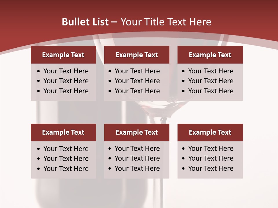 Wine Bottle Glare PowerPoint Template