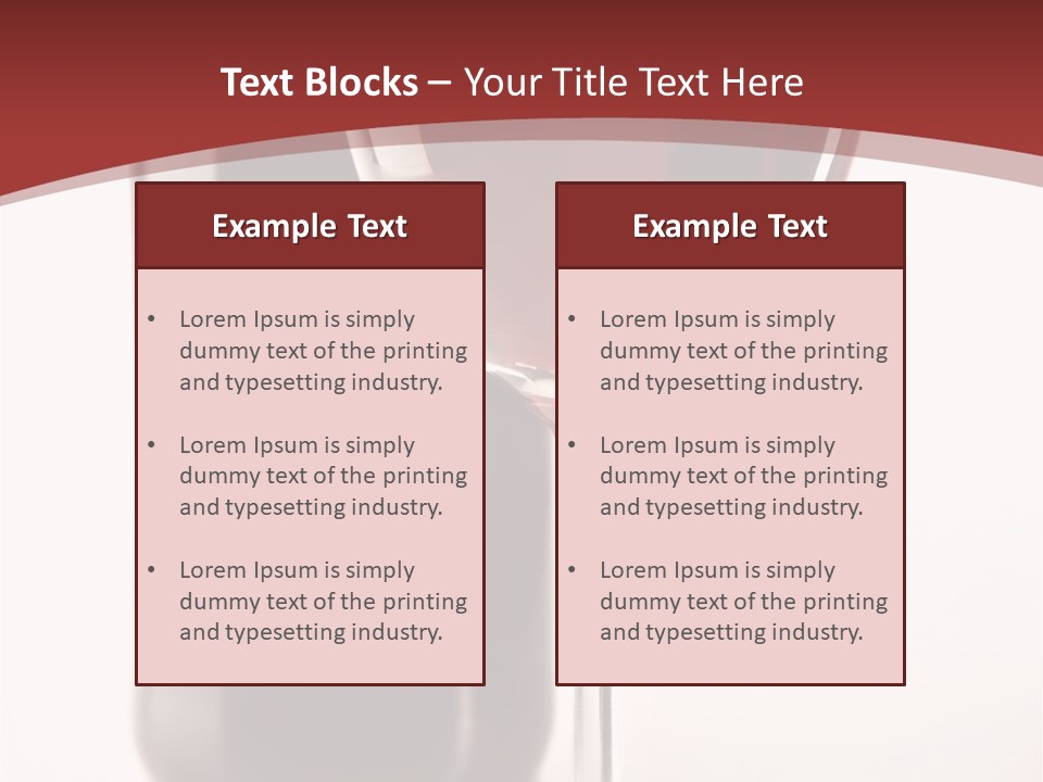 Wine Bottle Glare PowerPoint Template