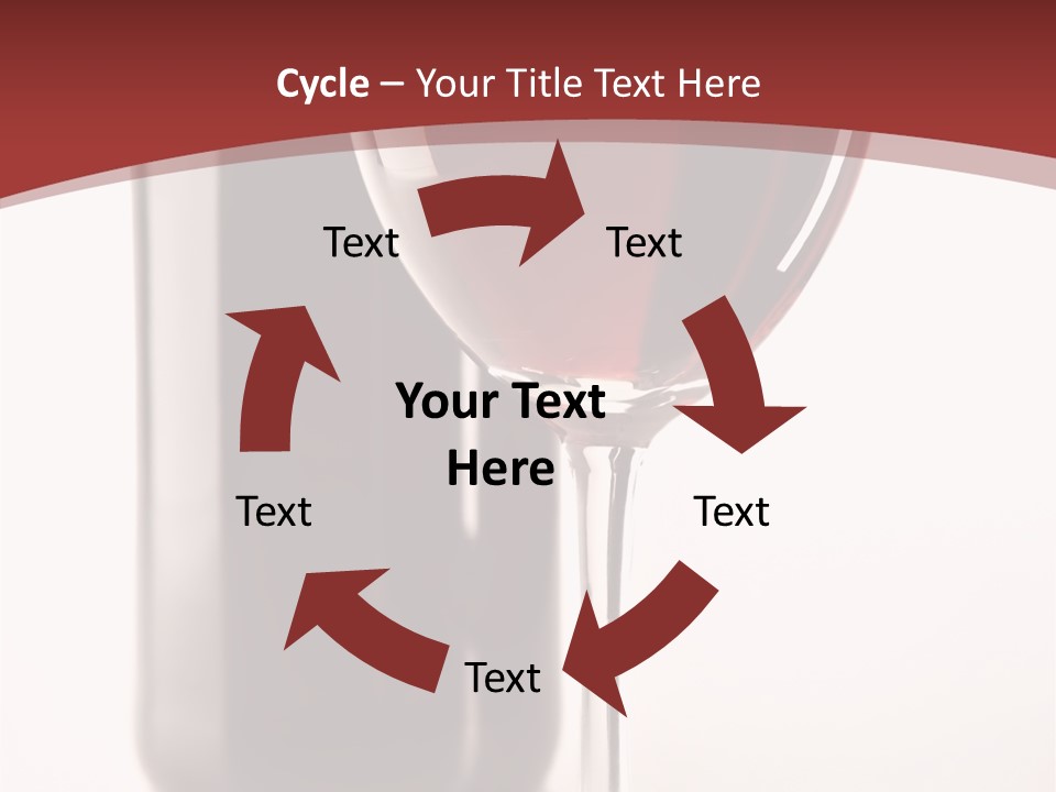 Wine Bottle Glare PowerPoint Template