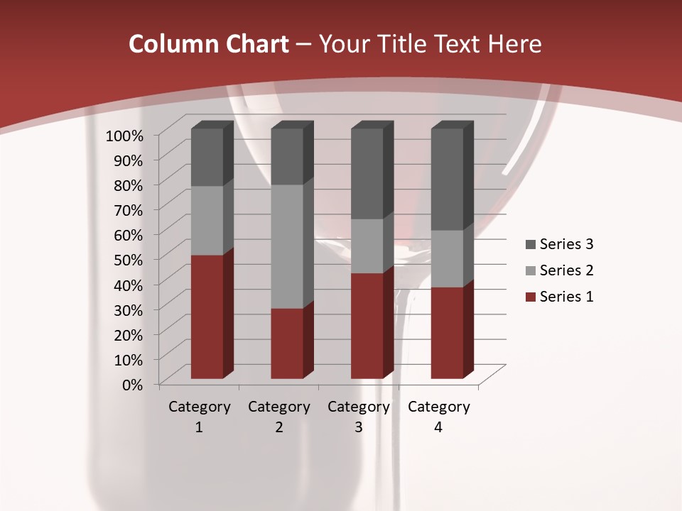 Wine Bottle Glare PowerPoint Template