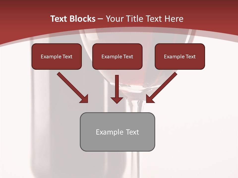 Wine Bottle Glare PowerPoint Template