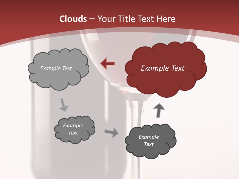 Wine Bottle Glare PowerPoint Template