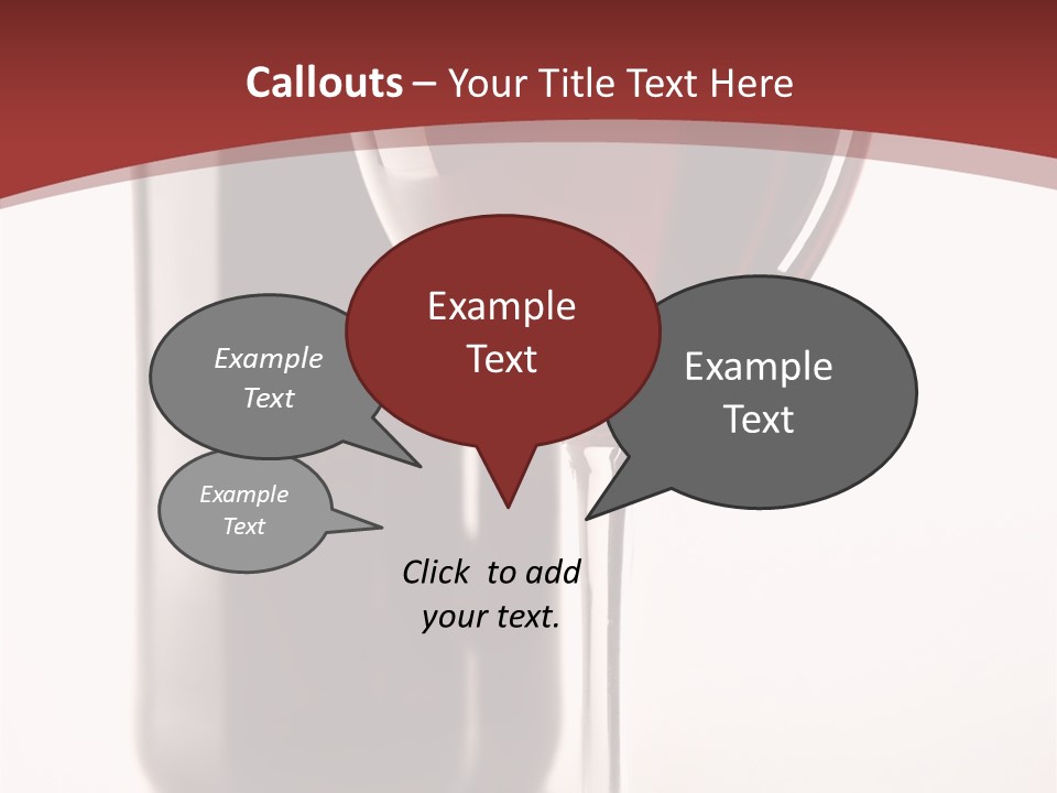 Wine Bottle Glare PowerPoint Template