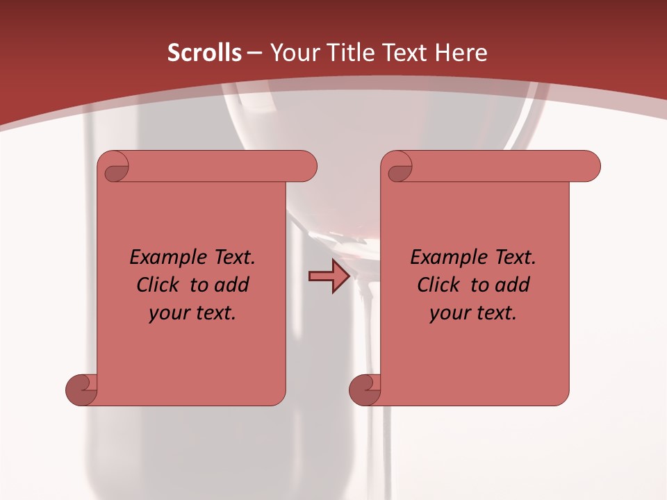 Wine Bottle Glare PowerPoint Template