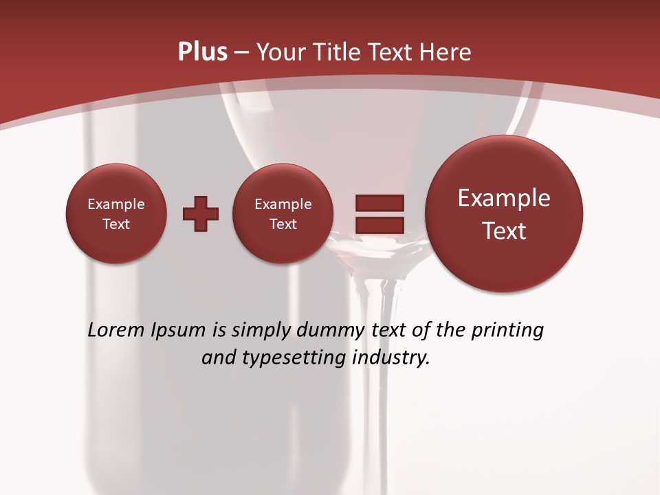 Wine Bottle Glare PowerPoint Template