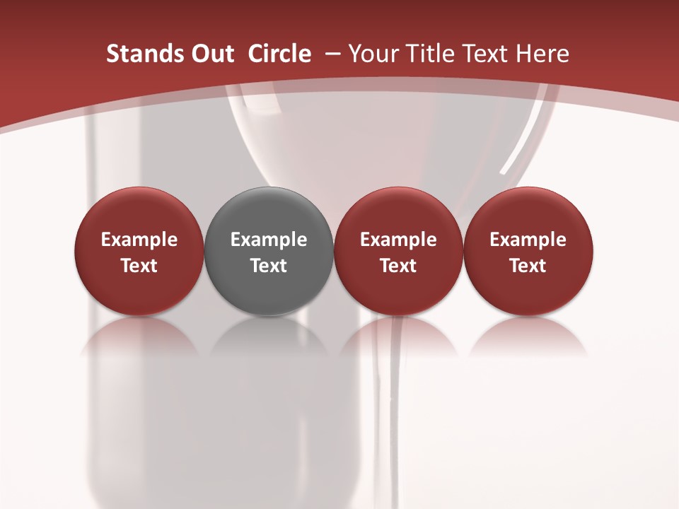 Wine Bottle Glare PowerPoint Template