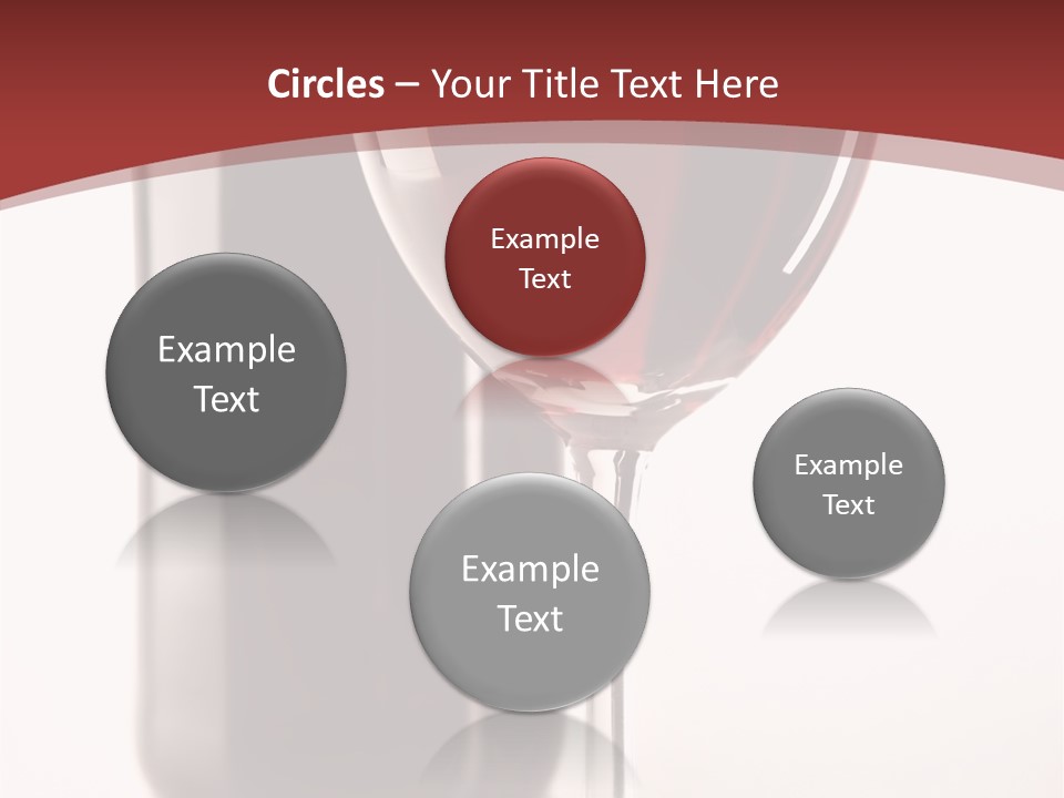 Wine Bottle Glare PowerPoint Template