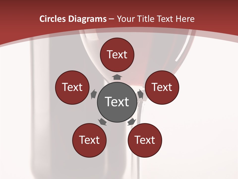 Wine Bottle Glare PowerPoint Template