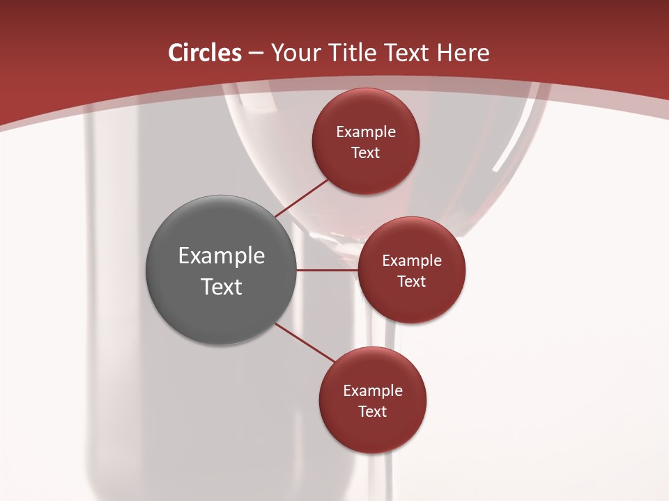 Wine Bottle Glare PowerPoint Template