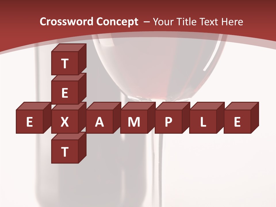 Wine Bottle Glare PowerPoint Template