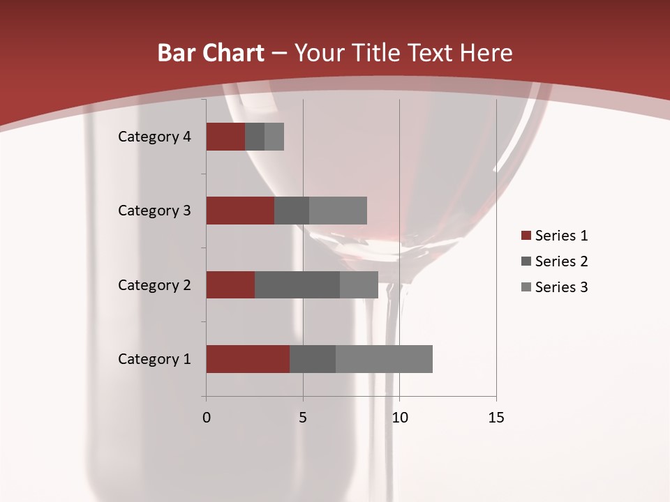 Wine Bottle Glare PowerPoint Template