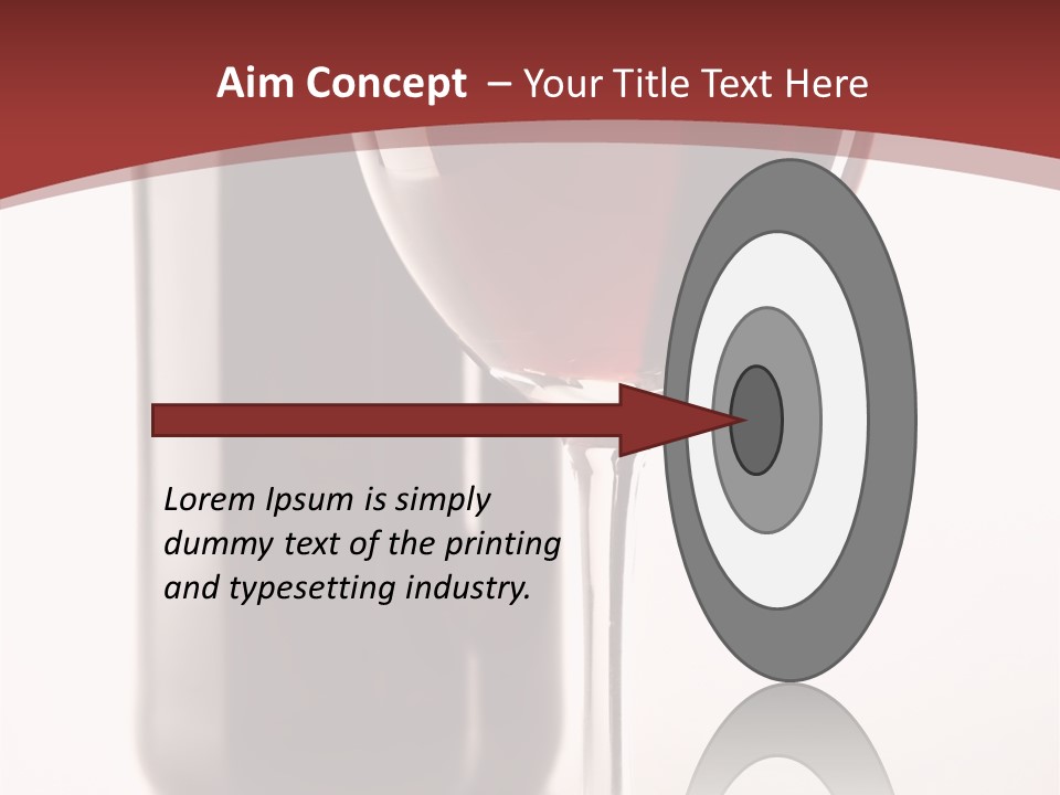 Wine Bottle Glare PowerPoint Template