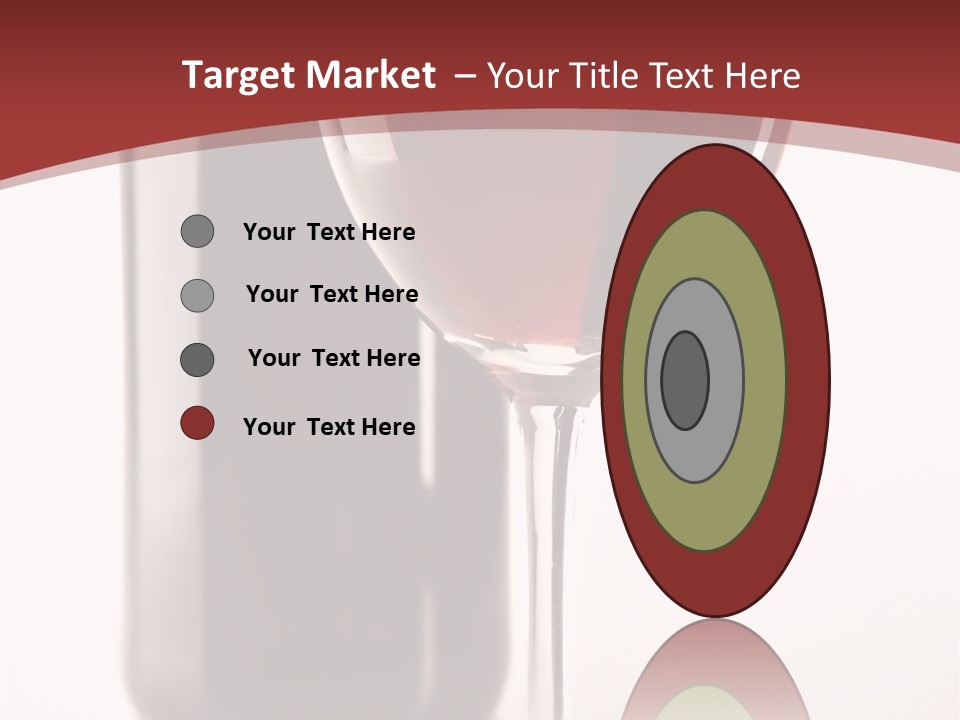 Wine Bottle Glare PowerPoint Template