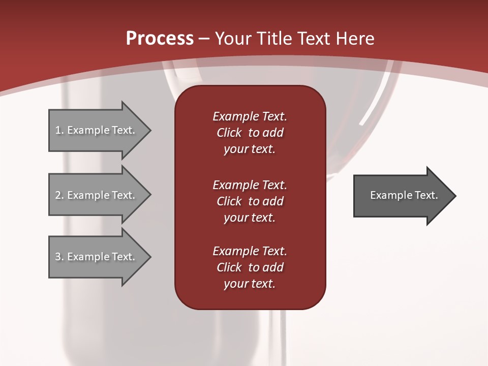 Wine Bottle Glare PowerPoint Template