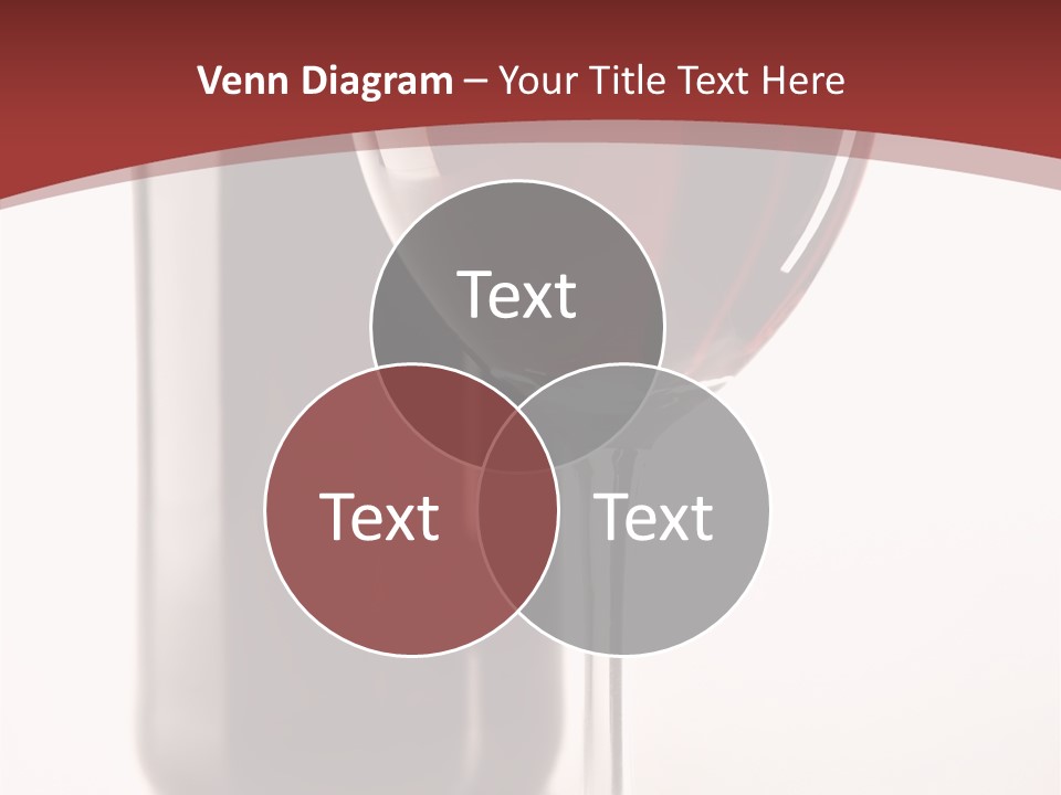 Wine Bottle Glare PowerPoint Template