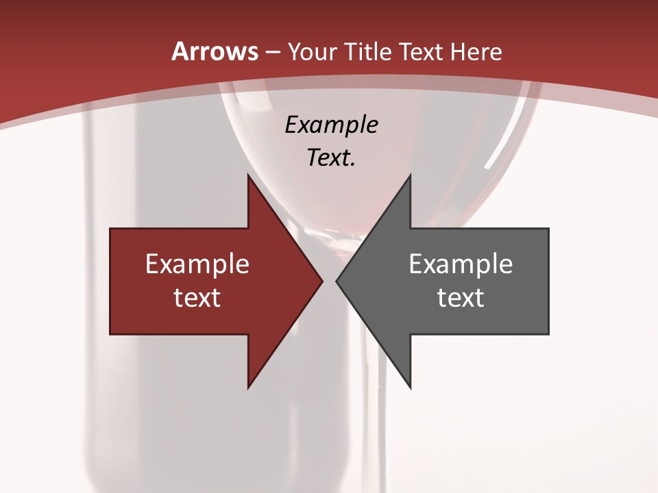 Wine Bottle Glare PowerPoint Template