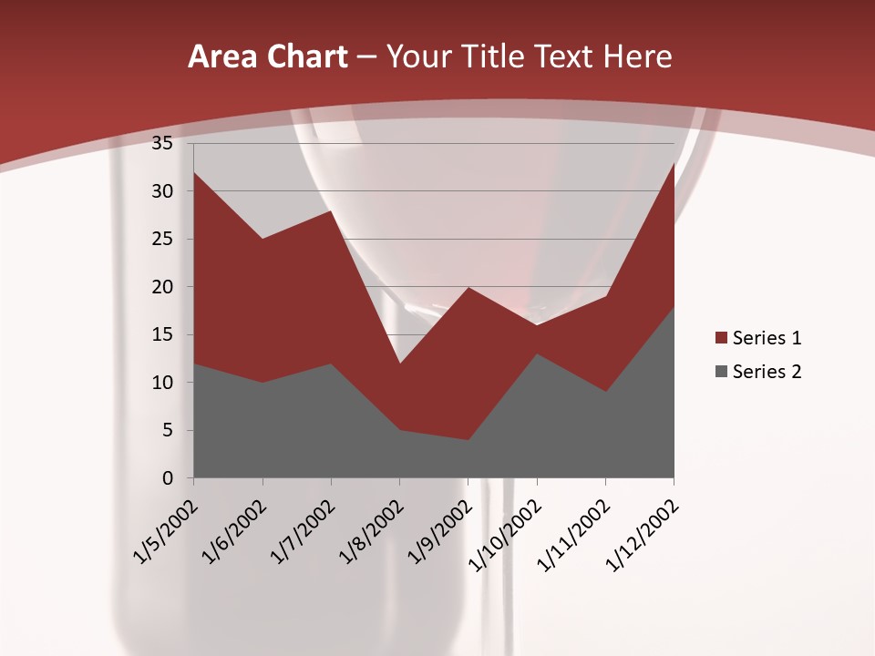 Wine Bottle Glare PowerPoint Template