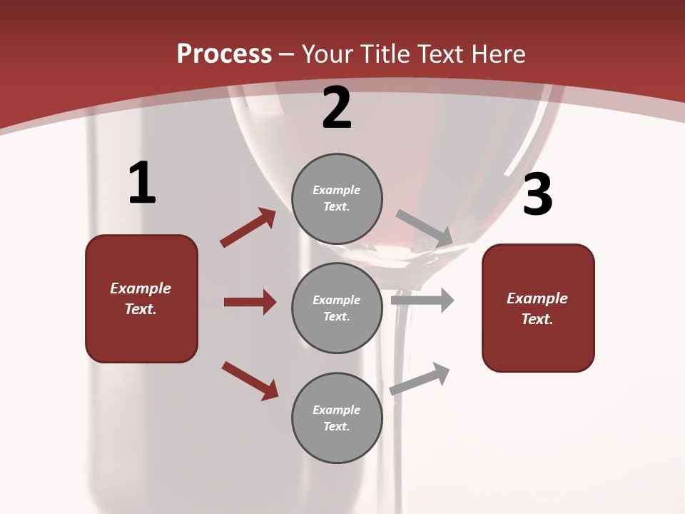 Wine Bottle Glare PowerPoint Template