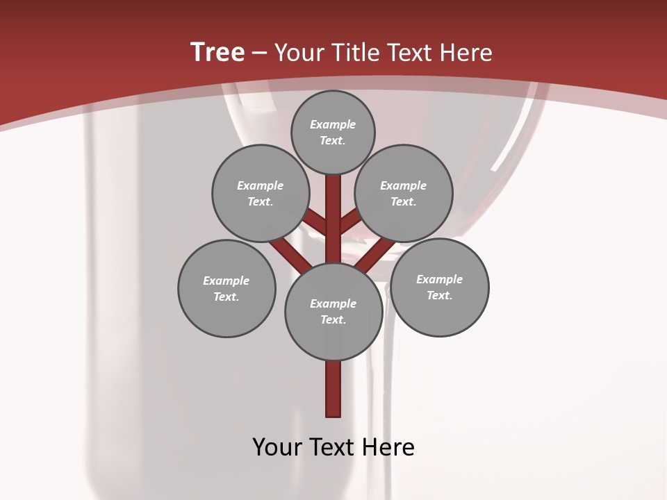 Wine Bottle Glare PowerPoint Template