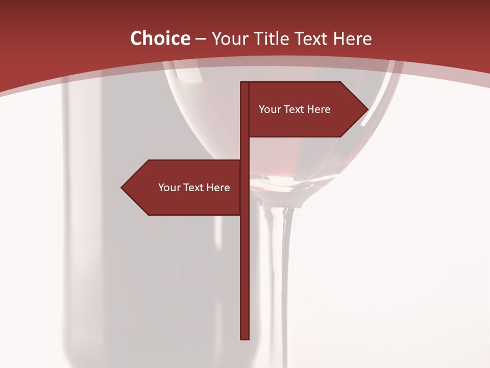 Wine Bottle Glare PowerPoint Template