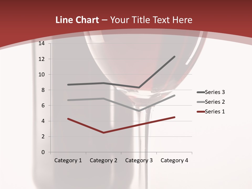 Wine Bottle Glare PowerPoint Template