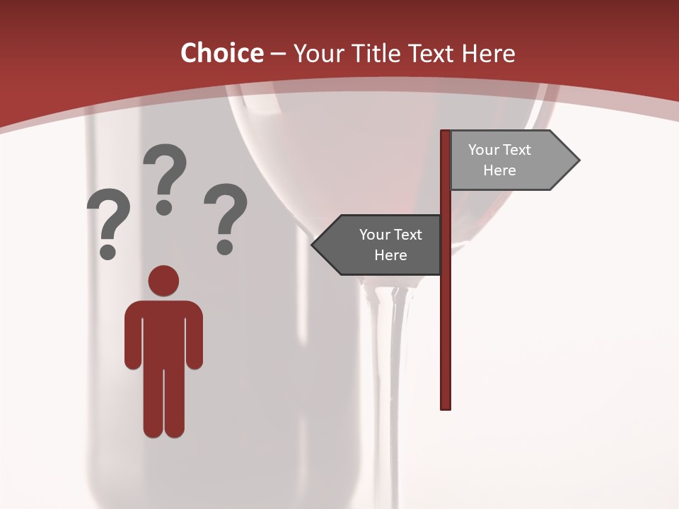 Wine Bottle Glare PowerPoint Template