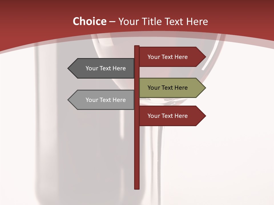 Wine Bottle Glare PowerPoint Template