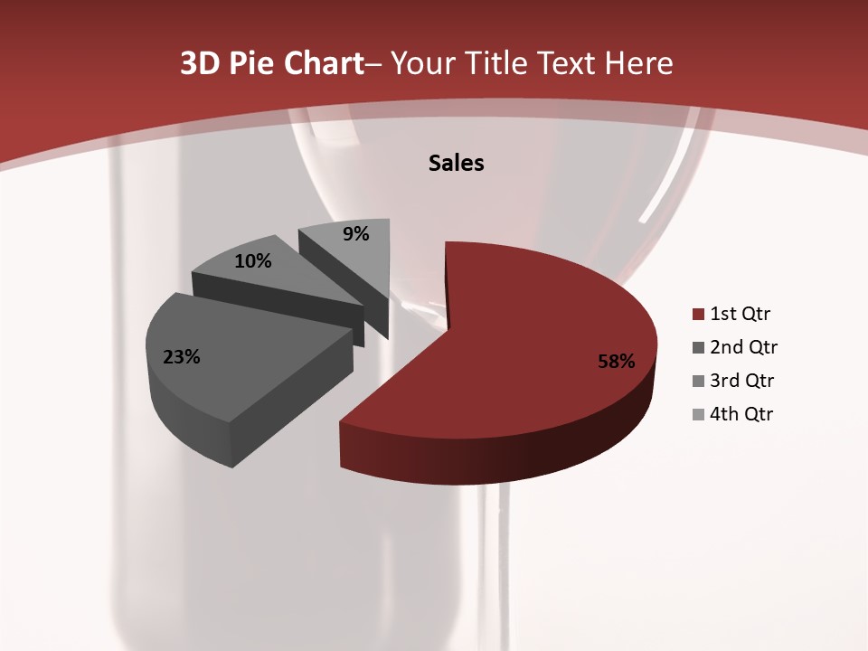 Wine Bottle Glare PowerPoint Template
