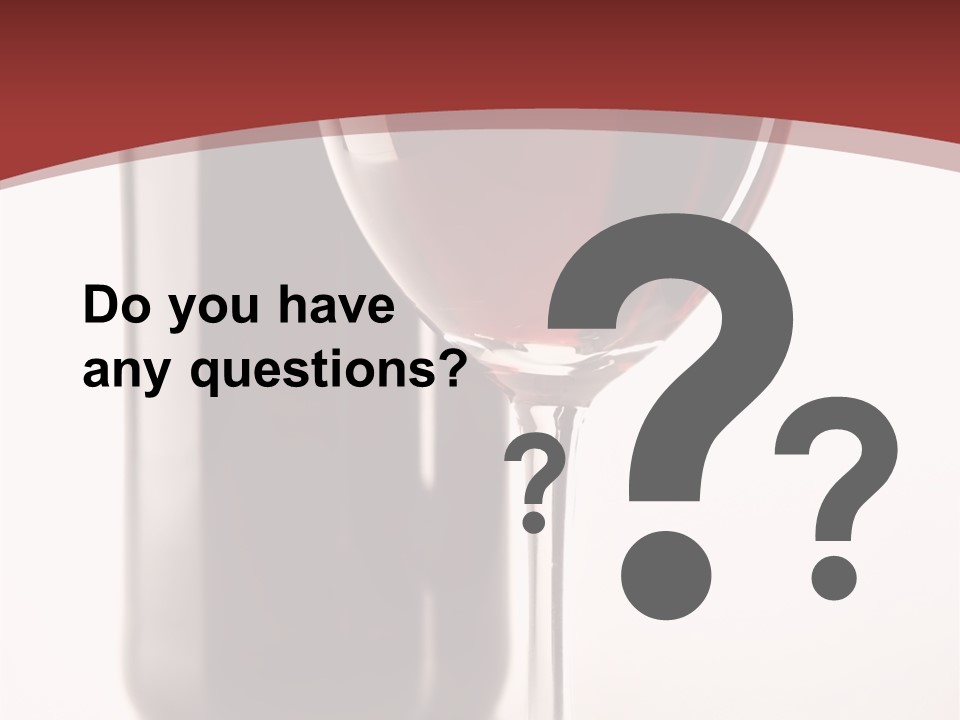 Wine Bottle Glare PowerPoint Template