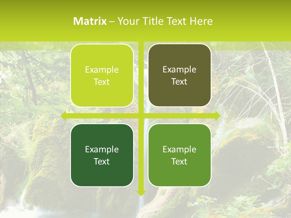Tree Flow Rushing PowerPoint Template