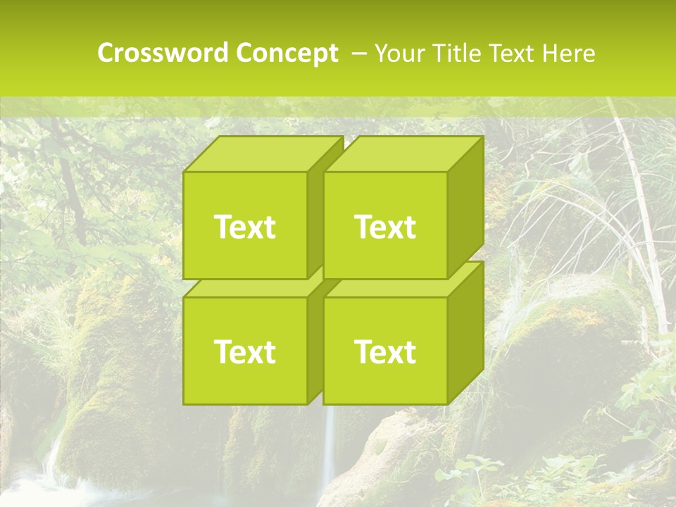 Tree Flow Rushing PowerPoint Template