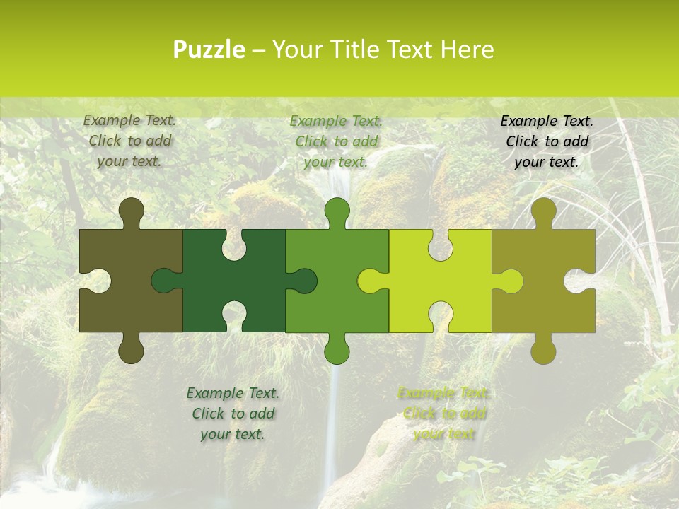 Tree Flow Rushing PowerPoint Template