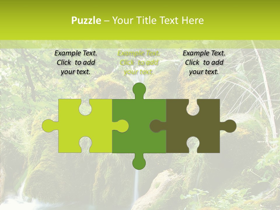 Tree Flow Rushing PowerPoint Template