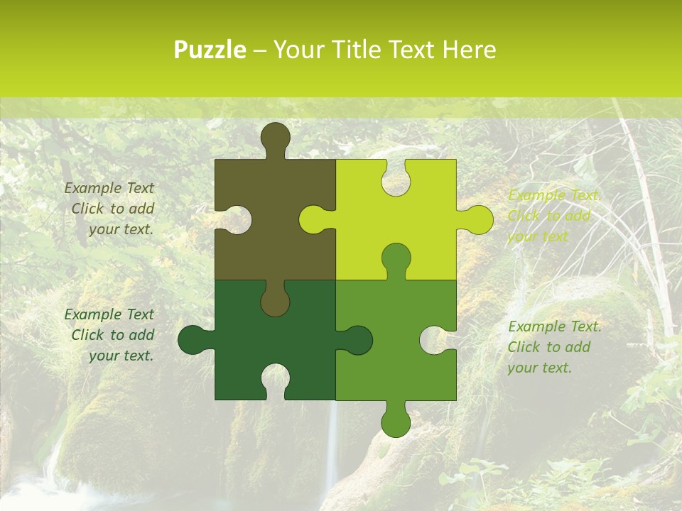 Tree Flow Rushing PowerPoint Template