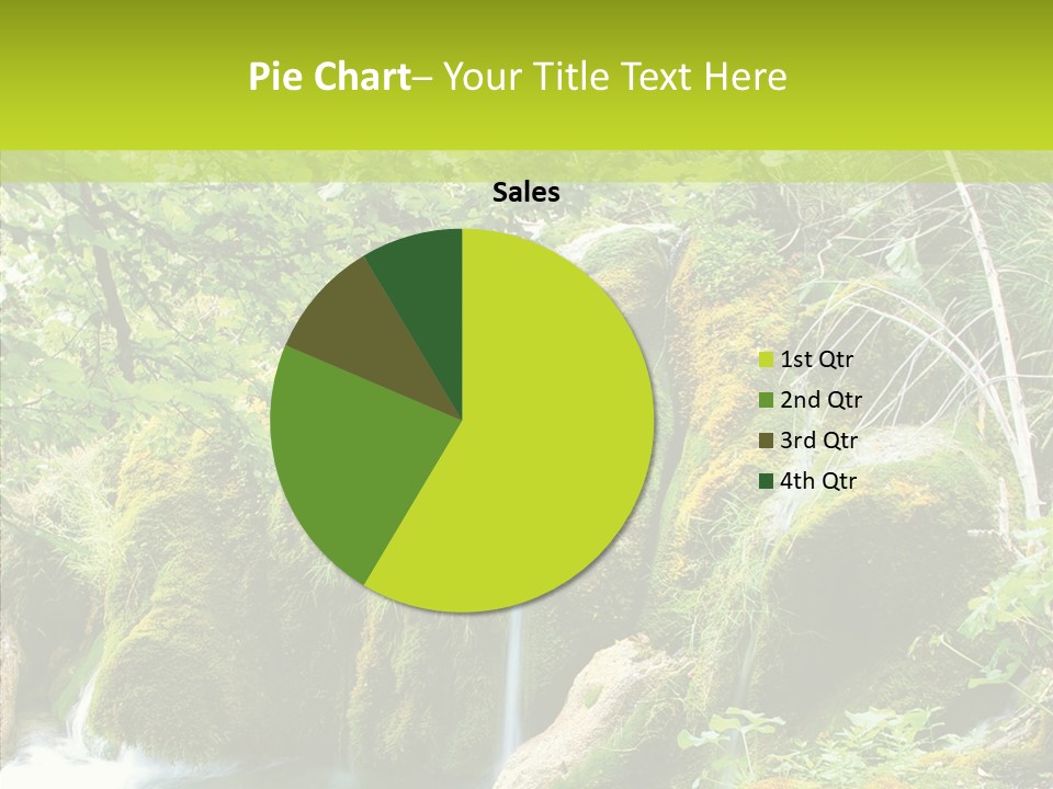 Tree Flow Rushing PowerPoint Template