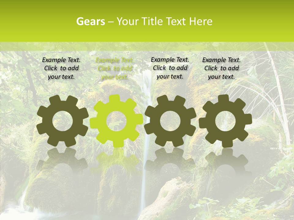 Tree Flow Rushing PowerPoint Template