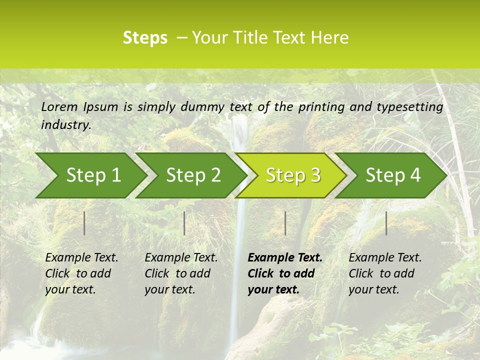 Tree Flow Rushing PowerPoint Template