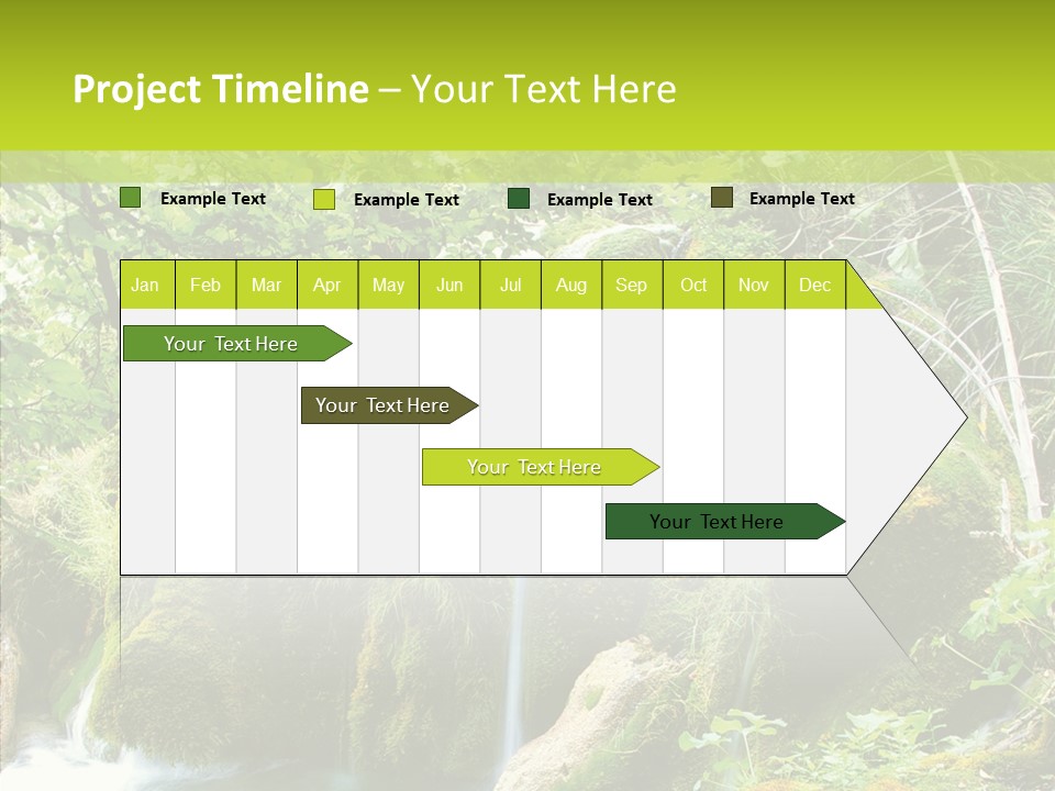 Tree Flow Rushing PowerPoint Template