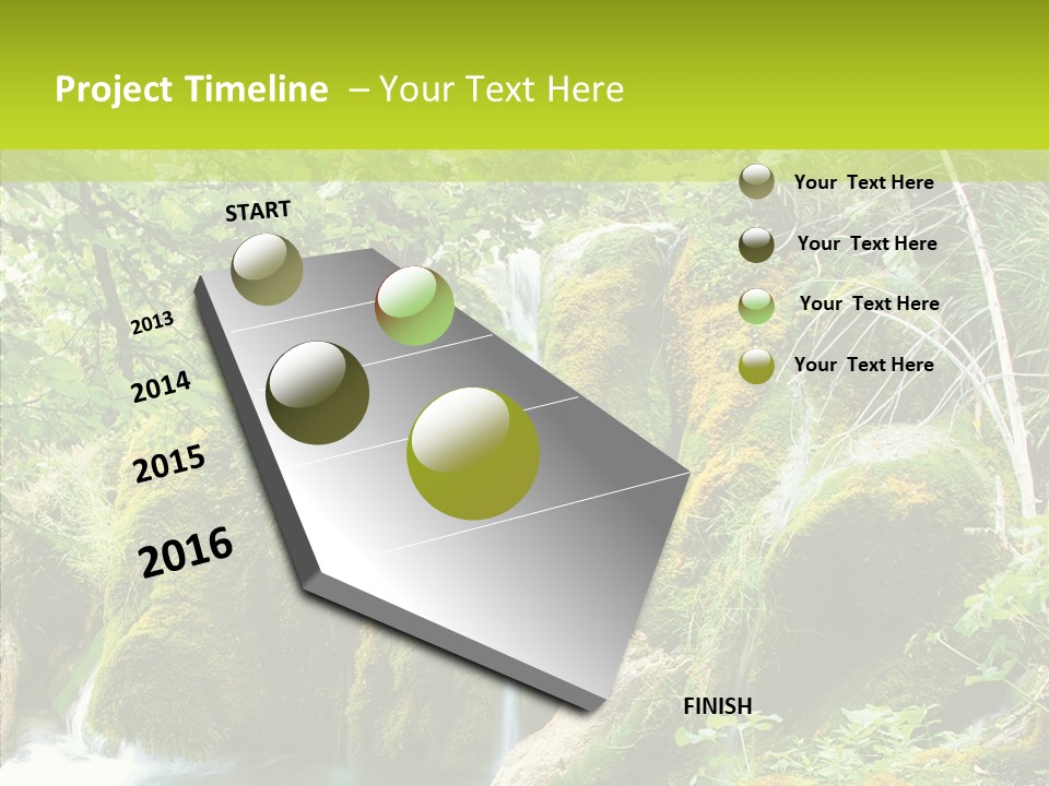 Tree Flow Rushing PowerPoint Template